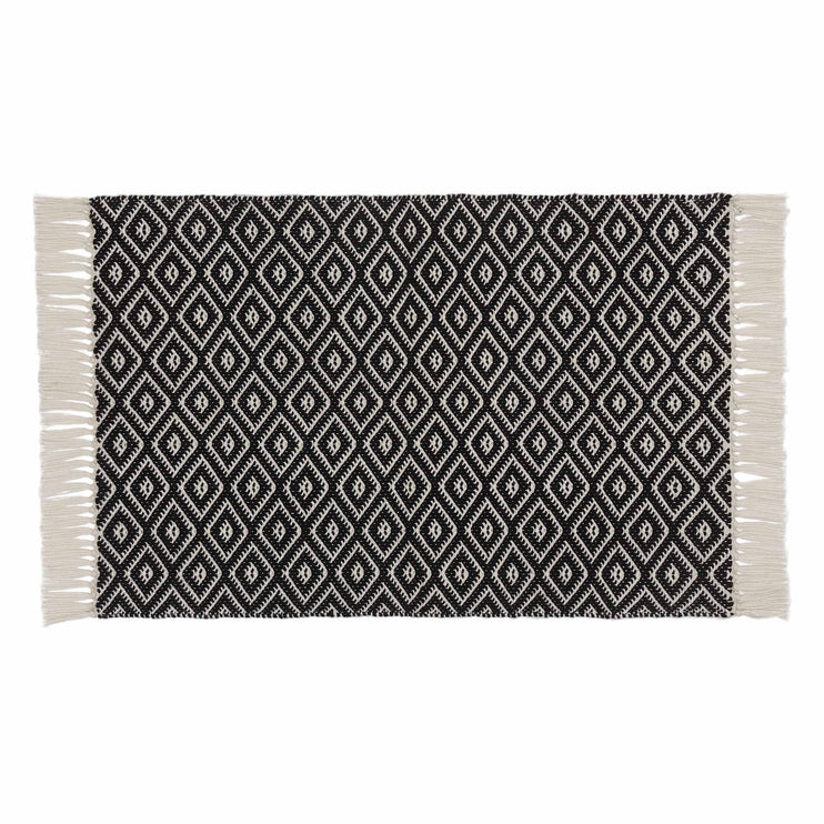 Fussmatte Barota, Schwarz & Weiß, 100% PET | URBANARA Gartenaccessories