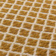 Loni rug in bright mustard & off-white, 100% wool |Find the perfect wool rugs