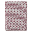 Viana bedspread, raspberry rose & white, 100% cotton