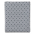 Viana bedspread, teal & white, 100% cotton