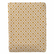 Viana bedspread, mustard & white, 100% cotton