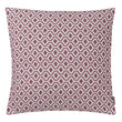 Viana cushion cover, raspberry rose & white, 100% cotton