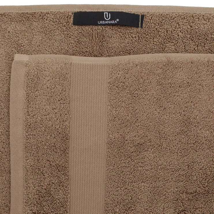 Alvito hand towel, light brown, 100% cotton |High quality homewares