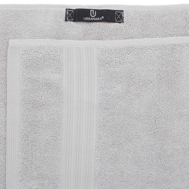 Salema hand towel, light grey, 100% supima cotton |High quality homewares