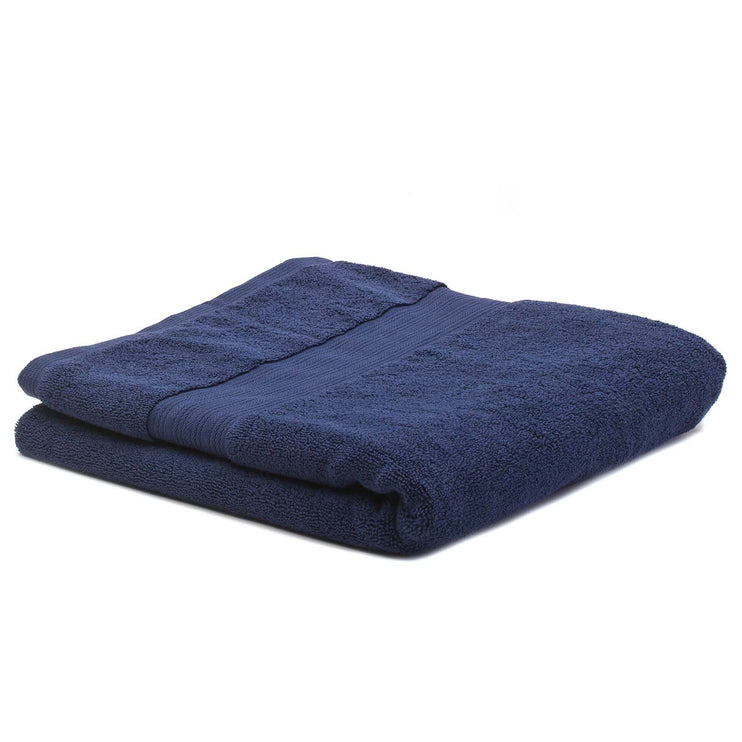 Handtuch Salema, Dunkelblau, 100% Supima Baumwolle | URBANARA Baumwoll-Handtücher