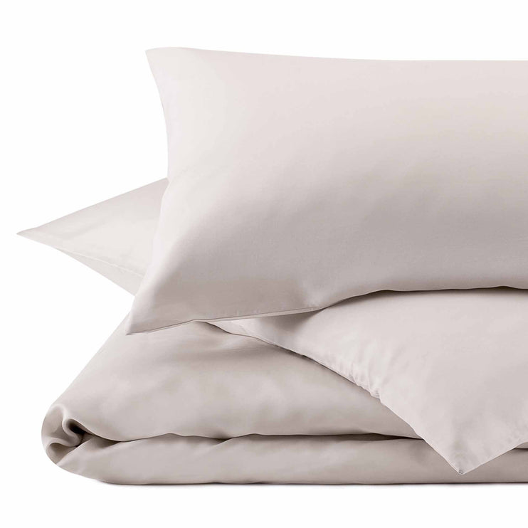 Lucca duvet cover, taupe, 100% silk