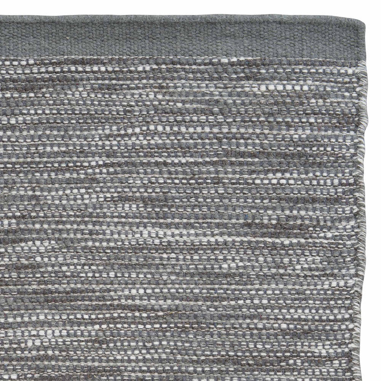 Teppich Kolong, Graugrün & Schokolade & Naturweiß, 100% Schurwolle