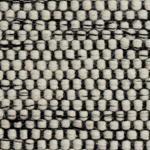 Wollteppich Kolong übergroß Eierschale & Schwarz, 100% Wolle | Hochwertige Wohnaccessoires