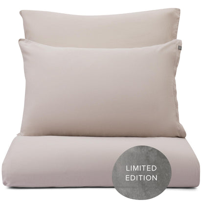 Kaschmir-Baumwoll-Bettwäsche Caldela [Beige]