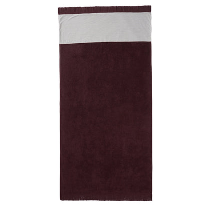 Luni beach towel, aubergine, 100% cotton