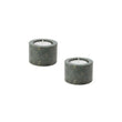 Teelichthalter-Set Nanda green, 100% marble