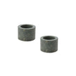 Teelichthalter-Set Nanda green, 100% marble | URBANARA candles & scents