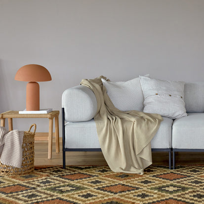 Baumwoll-Kissenhülle Lixa [Beige]