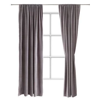 Samana Velvet Curtain grey, 100% cotton
