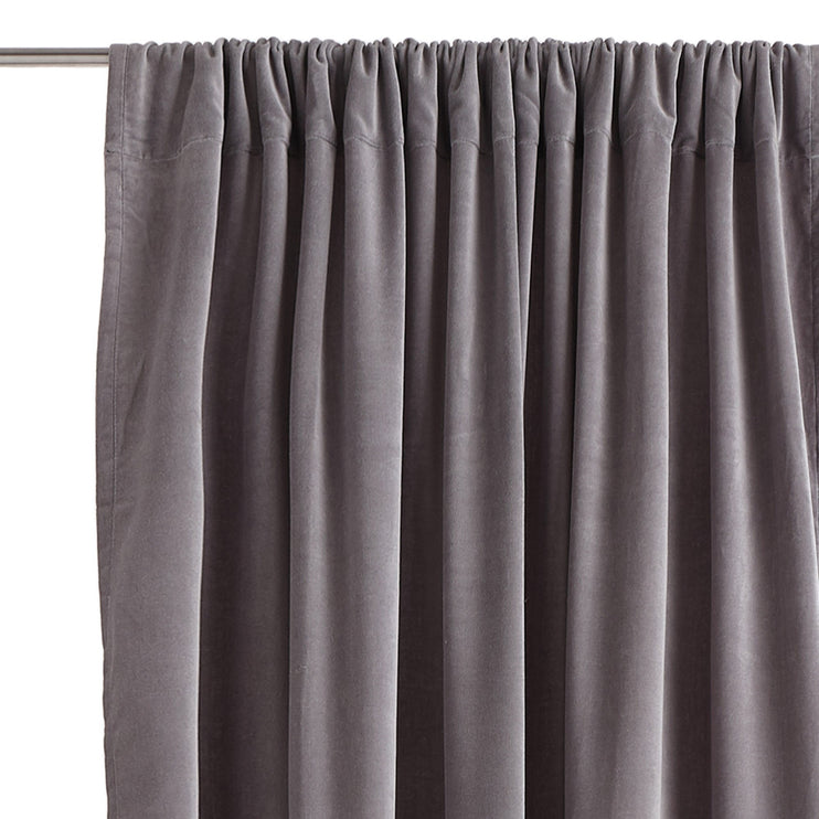 Samana Velvet Curtain in grey | Home & Living inspiration | URBANARA