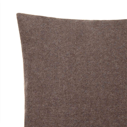 Arica cushion cover, brown melange, 100% baby alpaca wool | URBANARA cushion covers