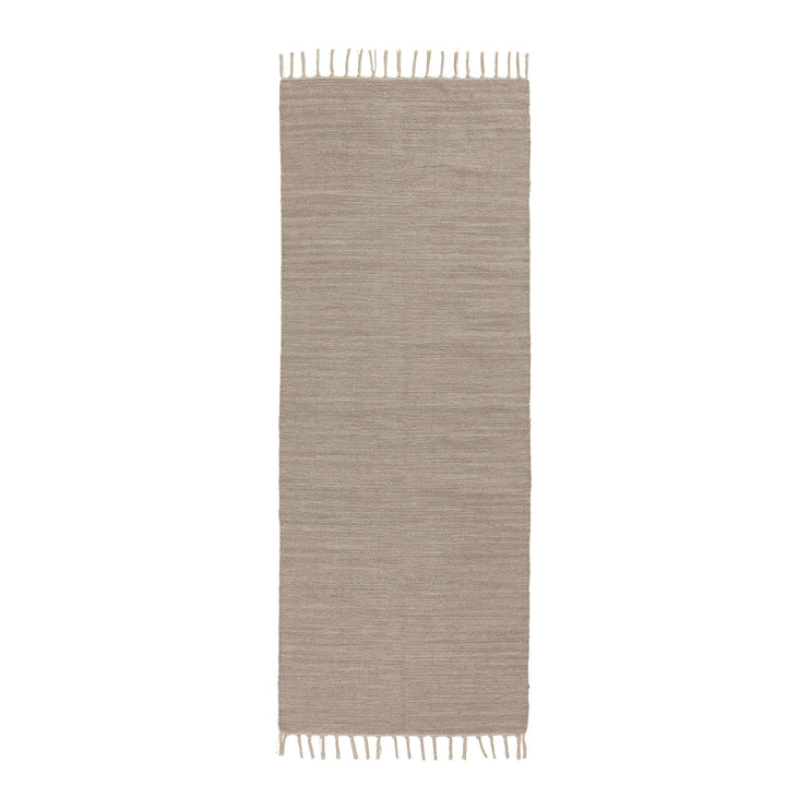 Akora runner, sandstone melange, 100% cotton | URBANARA runners