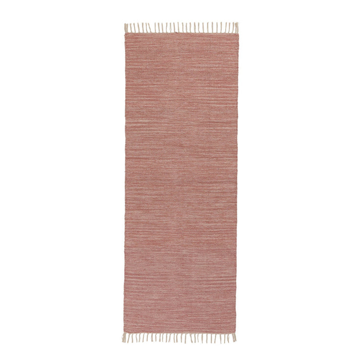 Akora runner, dusty pink melange, 100% cotton | URBANARA runners