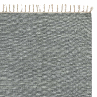 Teppich Akora, Grüngrau-Melange, 100% Baumwolle