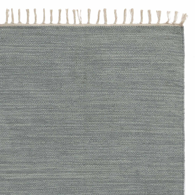 Teppich Akora, Grüngrau-Melange, 100% Baumwolle