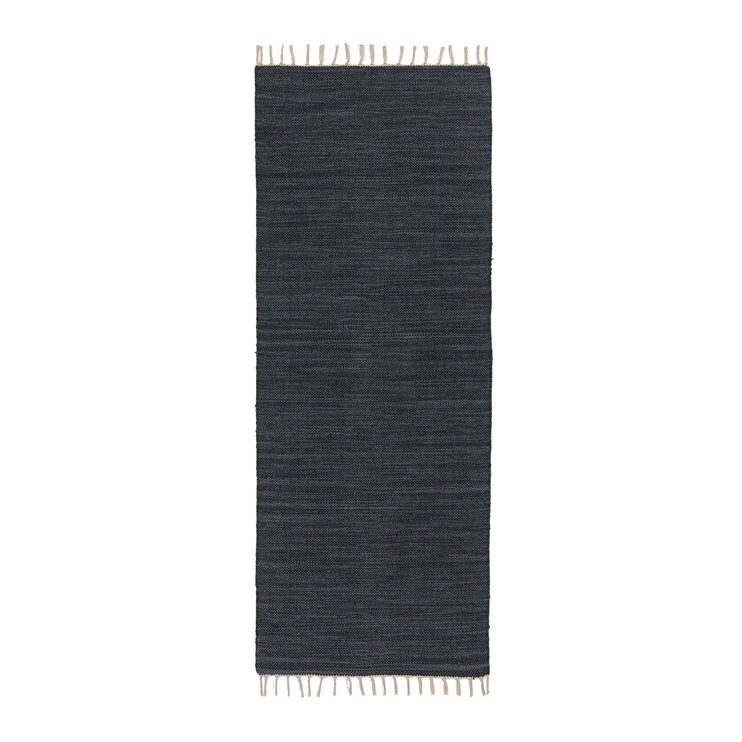 Akora runner, denim blue melange, 100% cotton | URBANARA runners