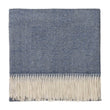 Alanga Alpaca Blanket denim blue & off-white, 100% baby alpaca wool | URBANARA alpaca blankets