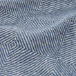 Alanga Alpaca Blanket denim blue & off-white, 100% baby alpaca wool | High quality homewares