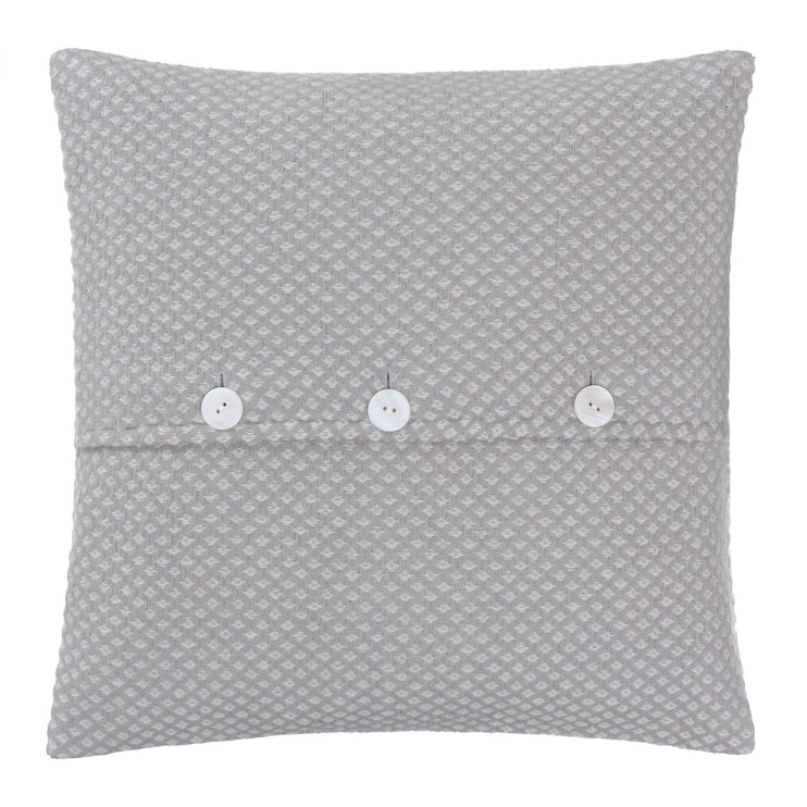 Alashan Cushion light grey & cream, 100% cashmere wool | High quality homewares