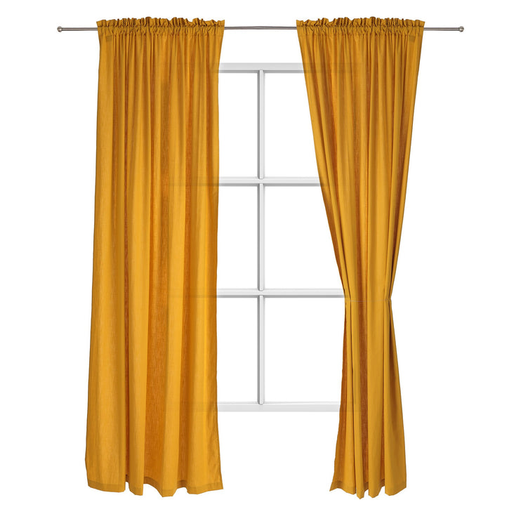 Vorhang Alegre Senfgelb, 100% Baumwolle