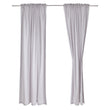 Vorhang Alegre, Silbergrau, 100% Baumwolle | Hochwertige Wohnaccessoires