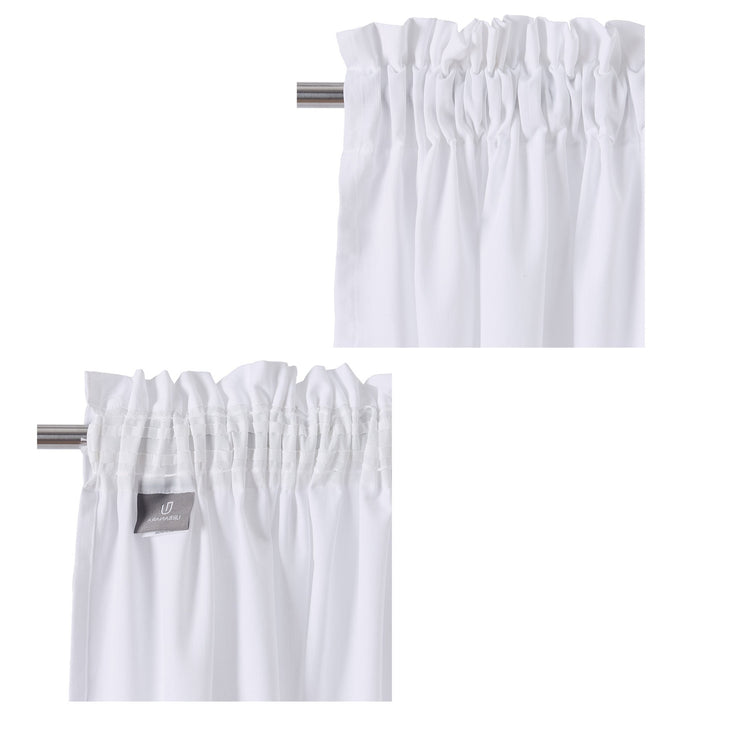 Vorhang Alegre Weiß, 100% Baumwolle | Hochwertige Wohnaccessoires