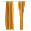 Alentejo Curtain Set mustard, 100% cotton | URBANARA curtains