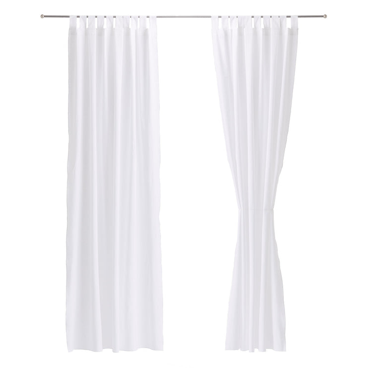 Alentejo Curtain Set white, 100% cotton | URBANARA curtains