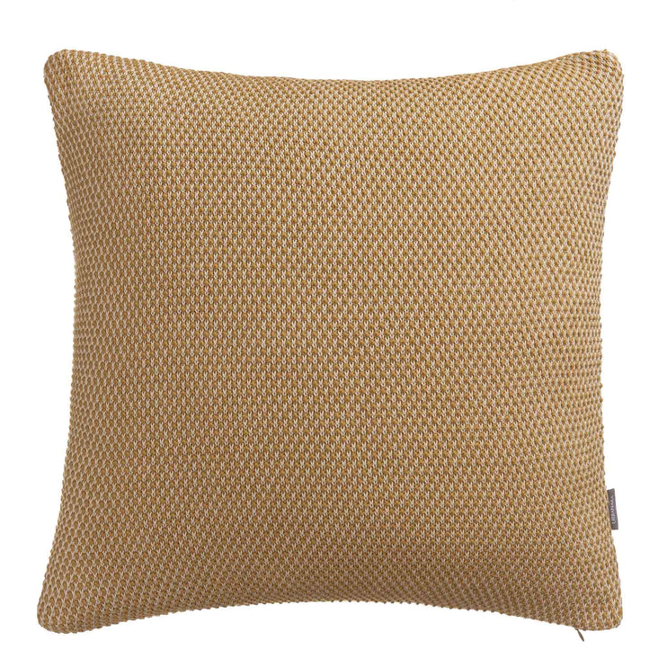 Alvor Cushion Cover mustard & off-white, 100% cotton