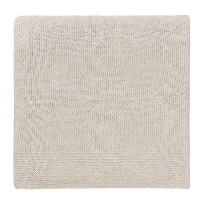 Amaro Recycled Fiber Blanket off-white melange, 100% recycled fibers