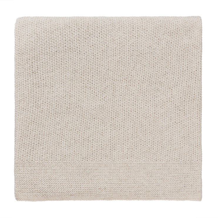 Amaro Recycled Fiber Blanket off-white melange, 100% recycled fibers