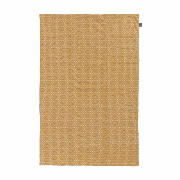 Ankisa Picnic Blanket in mustard & natural white & green grey | Home & Living inspiration | URBANARA