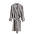 Antero Bathrobe light grey, 55% cotton & 45% linen