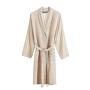 Antero Bathrobe natural, 55% cotton & 45% linen