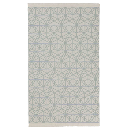 Arade Beach Towel natural white & light grey green & light grey blue, 100% cotton
