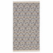 Arade beach towel, natural white & dark blue & mustard, 100% cotton