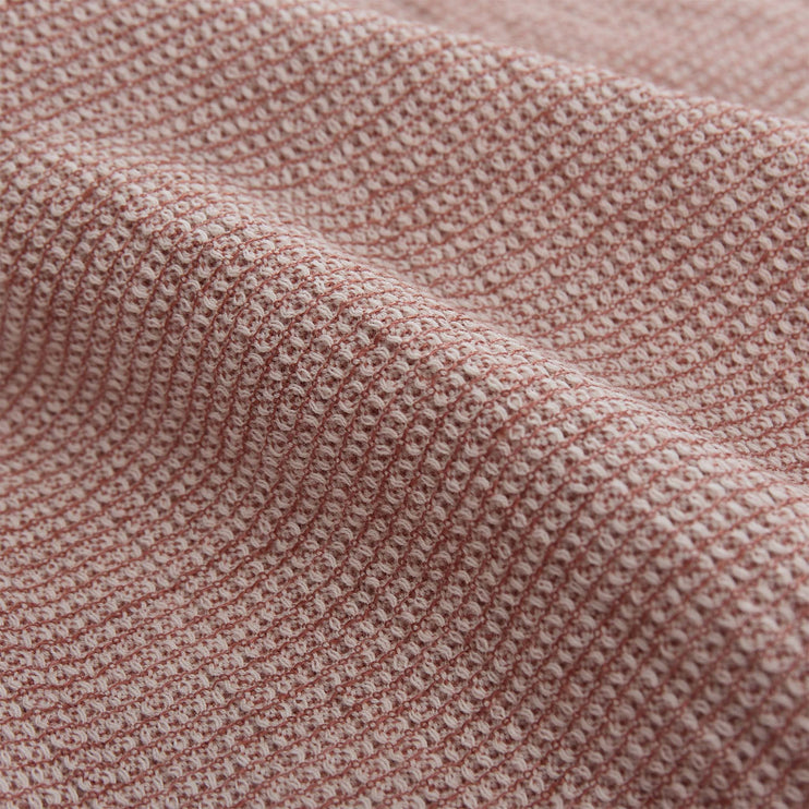 Arneiro Flannel Towel rosewood & natural white, 60% cotton & 40% linen | High quality homewares
