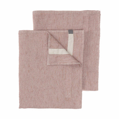 Geschirrtuch-Set Arneiro [Rosenholz/Naturweiß]