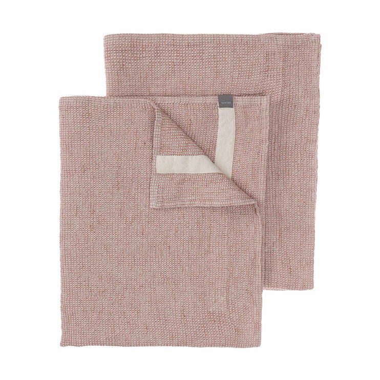 Geschirrtuch-Set Arneiro [Rosenholz/Naturweiß]