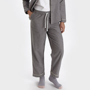 Arove pyjama, stone grey & natural white, 100% organic cotton