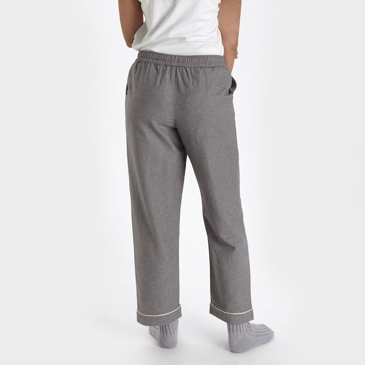 Arove pyjama, stone grey & natural white, 100% organic cotton |High quality homewares
