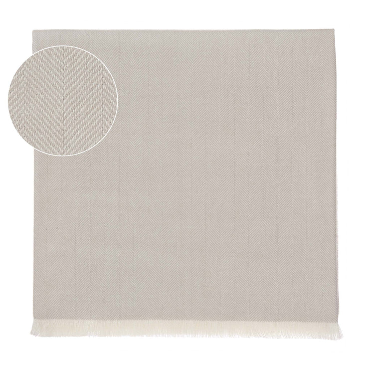 Asare Alpaca Blanket light grey & off-white, 100% royal baby alpaca wool | URBANARA alpaca blankets