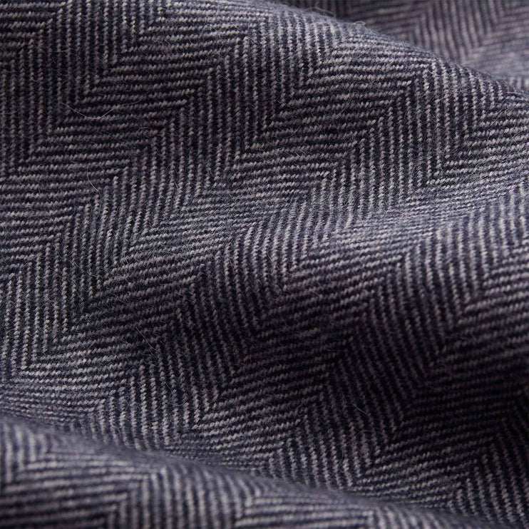 Alpakadecke Asare [Mitternachtsblau & Eierschale]