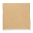 Asare Alpaca Blanket mustard & off-white, 100% royal baby alpaca wool