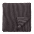 Azoia blanket, dark grey & grey, 100% organic cotton